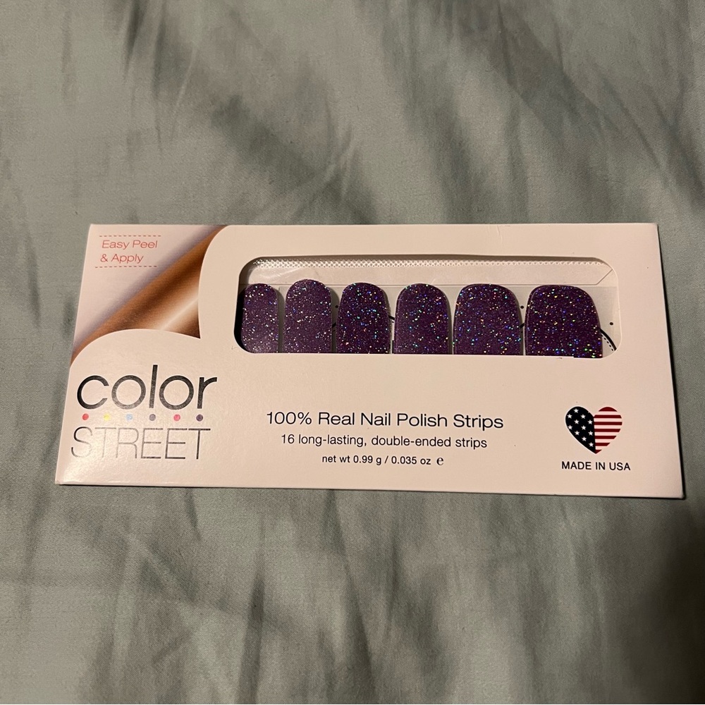 *Rare, HTF* Color Street: Everyday I’m Sparkling | Purple Glitter Party Sparkle - Picture 3 of 10
